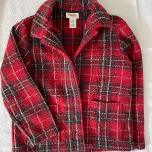 Talbots Petites Red Plaid Jacket